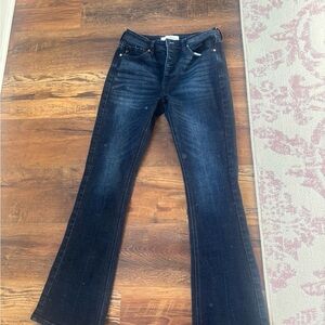 KanCan Women's Dark Blue Boot Cut Jeans